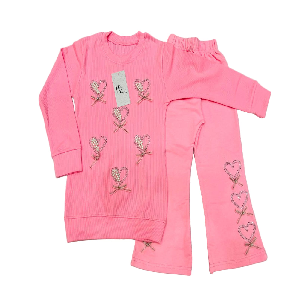 💗 Girls Fleece Winter Suit 👧❄️